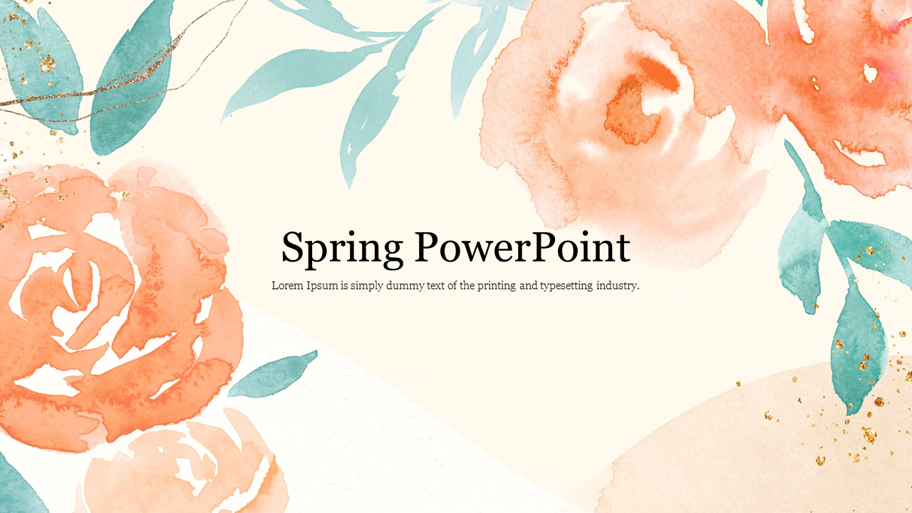 Incredible Spring PowerPoint Presentation Template Design